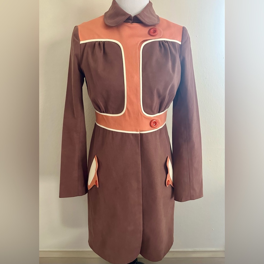 Tocca Mod Vintage Collared Longline Coat ✨